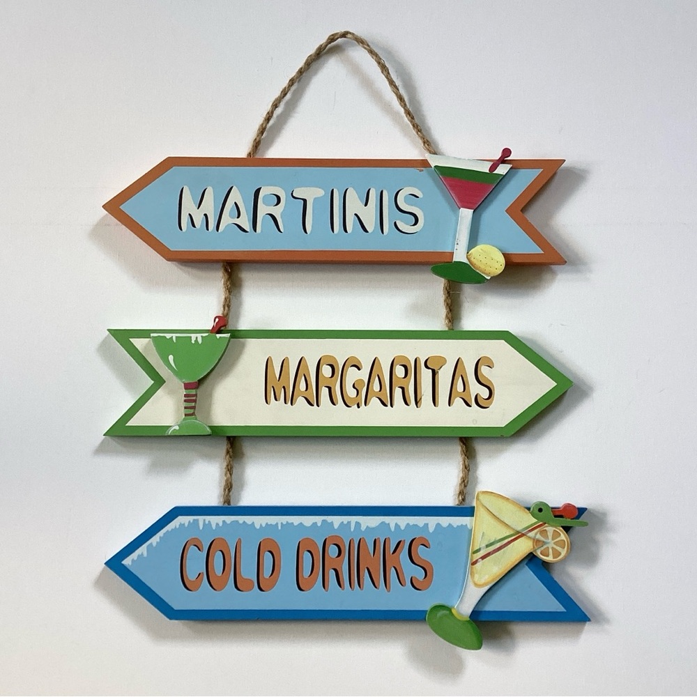 Cocktail Sign Wall Hanging